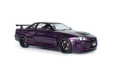 1:18 Nissan Skyline GT-R (R34) Z-Tune -- Midnight Purple -- Solido