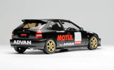 1:18 Honda Civic Type R (EK9) -- MOTUL Matte Black -- Motorhelix M85010