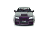 1:18 Nissan Skyline GT-R (R34) Z-Tune -- Midnight Purple -- Solido