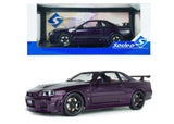 1:18 Nissan Skyline GT-R (R34) Z-Tune -- Midnight Purple -- Solido