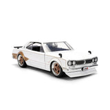 1:24 1971 Nissan Skyline 2000 GT-R -- White/Gold -- JADA: JDM Tuners