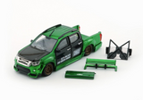 1:64 Isuzu D-Max Low Rider -- Metallic Green/Black -- BM Creations Expo