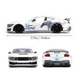 1:24 2024 Ford Mustang Dark Horse -- White/Blue -- JADA: Big Time Muscle