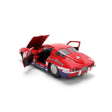1:24 1963 Chevrolet Corvette -- #63 Red/White/Blue -- JADA: Big Time Muscle