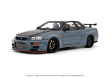 (Pre-Order) 1:18 Nissan Skyline GTR (BNR34) w/ Body Kit -- Stealth Grey -- Ottomobile