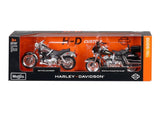 1:24 Harley Davidson 1977 FXS Low Rider & 1978 FLH-74 Electra Glide -- Maisto