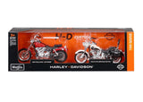 1:24 Harley Davidson 1997 FXDL Dyna Low Rider & 1993 FLSTN Heritage Softail -- Maisto
