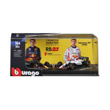 1:64 2025 Max Verstappen -- Twin Set -- #1 Red Bull Racing RB21 -- Bburago F1