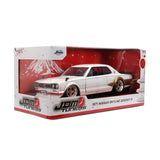 1:24 1971 Nissan Skyline 2000 GT-R -- White/Gold -- JADA: JDM Tuners
