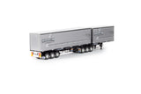 1:50 T-Liner B-Double Trailer -- Redingtons Transport -- Drake Truck ZT09252