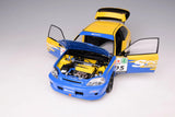 1:18 Honda Civic Type-R (EK9) -- SPOON Yellow/Blue -- Motorhelix M85014