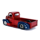 1:24 Wonder Woman w/1952 Chevrolet COE Pickup -- Red/Blue -- JADA