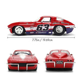 1:24 1963 Chevrolet Corvette -- #63 Red/White/Blue -- JADA: Big Time Muscle