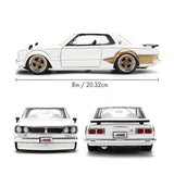 1:24 1971 Nissan Skyline 2000 GT-R -- White/Gold -- JADA: JDM Tuners
