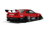 1:18 Nissan E-R34 LBWK Super Silhouette Skyline GTR -- #5 Red/Black -- GT Spirit GT570