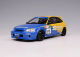1:18 Honda Civic Type-R (EK9) -- SPOON Yellow/Blue -- Motorhelix M85014