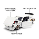 1:24 1971 Nissan Skyline 2000 GT-R -- White/Gold -- JADA: JDM Tuners