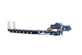 1:50 7x8 Steerable Trailer -- Blue / Grey -- Drake Truck ZT09318