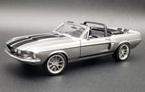 (Pre-Order) 1:18 1967 Shelby GT500 Pro Touring Convertible -- Grey w/Black Stripes -- ACME
