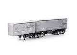 1:50 T-Liner B-Double Trailer -- Redingtons Transport -- Drake Truck ZT09252