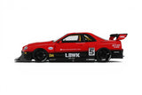 1:18 Nissan E-R34 LBWK Super Silhouette Skyline GTR -- #5 Red/Black -- GT Spirit GT570