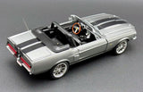 (Pre-Order) 1:18 1967 Shelby GT500 Pro Touring Convertible -- Grey w/Black Stripes -- ACME
