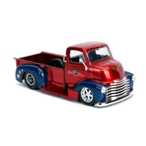 1:24 Wonder Woman w/1952 Chevrolet COE Pickup -- Red/Blue -- JADA