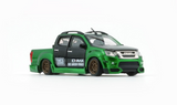 1:64 Isuzu D-Max Low Rider -- Metallic Green/Black -- BM Creations Expo