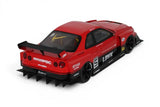 1:18 Nissan E-R34 LBWK Super Silhouette Skyline GTR -- #5 Red/Black -- GT Spirit GT570