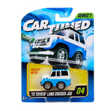 1:64 Toyota Land Cruiser J50 -- White / Blue -- CarTuned: Mainline Series 7