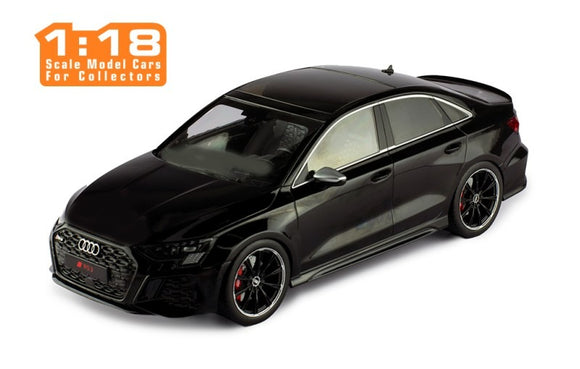 1:18 Audi RS3 (8Y) Limousine 2022 -- Black -- IXO Models
