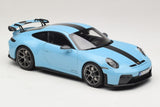 1:18 Porsche 911 (992) GT3 2025 Weissach Package -- Light Blue -- Norev