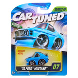 1:64 1970 Ford Mustang (Muscle Cars) -- Blue -- CarTuned: Mainline Series 10
