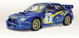 (Pre-Order) 1:8 2003 Peter Solberg -- Monte Carlo Rally -- #7 Subaru Impreza WRC -- IXO Collections