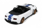 1:18 Shelby Mustang Super Snake Convertible -- White w/Blue Stripe -- GT Spirit