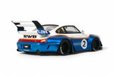 1:18 RWB 993 Liberty Walk -- #2 White/Blue -- GT Spirit Porsche 911 GT530