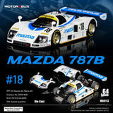 (Pre-Order) 1:64 1991 Le Mans 24h -- #18 Mazda 787B -- Motorhelix