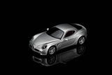 (Pre-Order) 1:64 Alfa Romeo 8C Competizione 2008 -- Grigio Nuvolari (Silver) -- Motorhelix