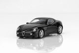 (Pre-Order) 1:64 Alfa Romeo 8C Competizione 2008 -- Metallic Black -- Motorhelix