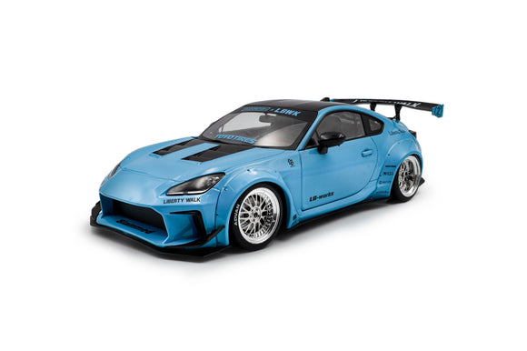 1:18 Toyota GR86 PANDEM Rocket Bunny 2024 -- Baby Blue/Black -- Solido