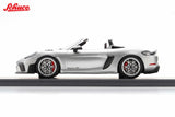 1:18 Porsche 718 (982) Spider RS Cabriolet -- Silver -- Schuco 18U00013