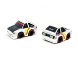 1:64 1985 Toyota AE86 Sprinter Corolla -- White -- CarTuned: MiJo Exclusive Series 1