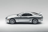 1:18 Toyota Supra A80 w/BBS Wheels -- Silver -- Whelart