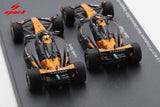 1:43 2025 Constructors Champion Twin Set -- McLaren MCL39 -- Spark F1