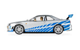Scalextric 1:32 -- Brian's Nissan R34 Skyline GTR - Fast And Furious - C4674