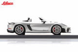 1:18 Porsche 718 (982) Spider RS Cabriolet -- Silver -- Schuco 18U00013
