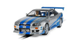 Scalextric 1:32 -- Brian's Nissan R34 Skyline GTR - Fast And Furious - C4674