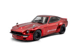 1:43 Datsun 240Z PANDEM Rocket Bunny -- Metallic Red -- Solido
