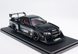 1:18 Nissan E-R34 LBWK Super Silhouette Skyline GTR -- #5 Black -- GT Spirit CLDC049