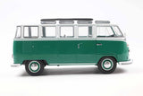 1:18 Volkswagen Kombi T1 Samba 1962 -- Dark Green/White -- Solido